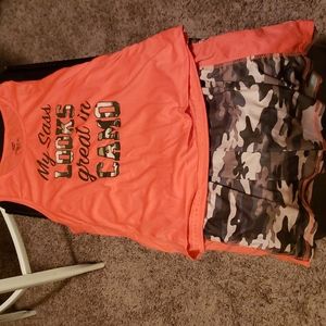 Camo workout suit size large